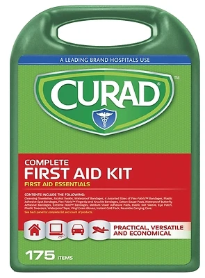Complete First Aid Kit 175-piece With Durable Hard Case And Essential Supplies