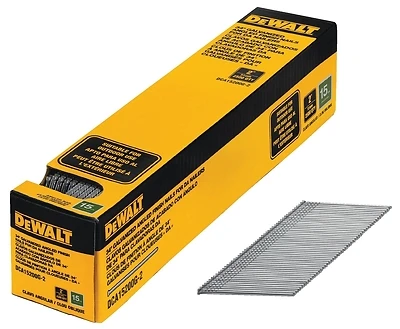 2 In. X 15-gauge Galvanized Angled Nails, 2500 Pieces, Model Dca15200g-2