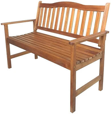 Seasonal Trends IP104-175 Mahogany Park Bench, 49W x 24D x 35.83H