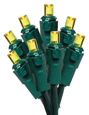 W11l1848 Led Light Set, 70 Yellow Lamps, 18.58 Ft, 120 V, 4.8 W