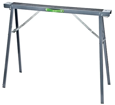 Metal Foldable Saw Horse Set - 2-piece, 800 Lb Capacity, Includes Supports & Brackets