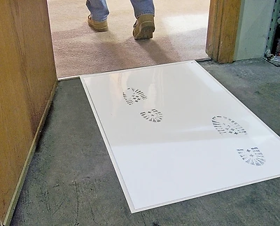Step N Peel Surface Protection Mat 2 Mil X 25.5 In. W X 31.5 In. L