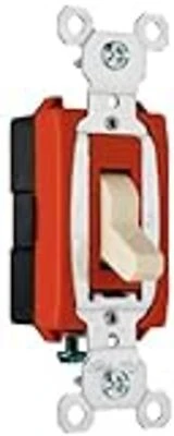 Csb20ac1icc8 20-amp Commercial Single Pole Switch, Ivory