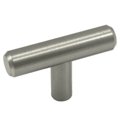 59918 Melrose 2 In. Satin Nickel T-bar Cabinet Knob 10 Pk