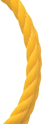 Twisted Polypropylene Rope 3/8 Inch Diameter 400 Feet Yellow