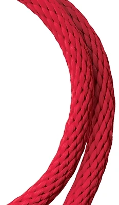 Solid Braided Polypropylene Rope 5/8 Inch Diameter, 140 Feet Length, Red