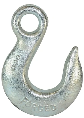 5/16 Inch Grade 43 Eye Slip Hook - Durable Forged Steel Construction