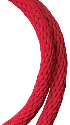 Baron 51619 Polypropylene Solid Braid Rope, 1/2 In X 35 Ft, Red