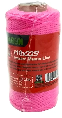 Baron 50815 Seine Twine, Neon Pink, #18 Diameter, 225 Feet