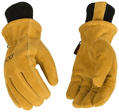 Hydroflector Lined Water-resistant Cowhide Driver Gloves For Men, Size X-large