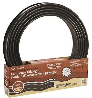 Pro Lawn Edging Kit With 8 Stakes And 2 Connectors - 40 Feet Long