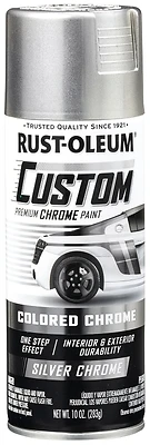 Custom Colored Chrome Automotive Spray Paint Silver Chrome 10 Oz Premium Finish
