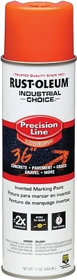 203026v 17 Oz Inverted Marking Spray Paint, Alert Orange, Pack Of 12