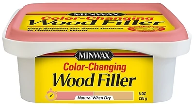 Color-changing Wood Filler, Natural, 8 Ounce For Interior And Exterior Use