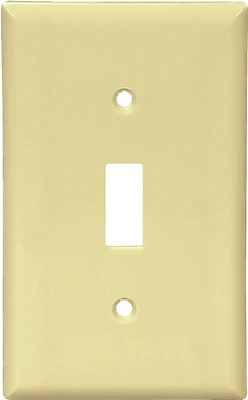 Eaton 2134V 1-Gang Ivory Single Toggle Wall Plate, 10-Pack