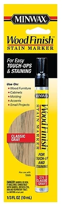 Minwax 635000000 Wood Finish Stain Marker, Classic Gray, 0.33 Oz