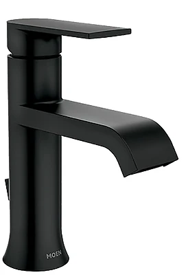 Moen 84760BL Genta Single Hole Bathroom Faucet, Matte Black
