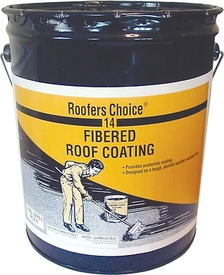 4.75 Gallon Fibered Roof Coating For Flat Roofs And Gutters