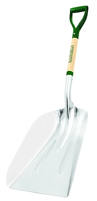 Paly-14-or Aluminum Scoop With Ergonomic Wood Handle