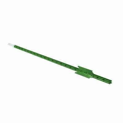 CMC TP125PGN080U Steel T-Post, 8 Ft H, Green/White, Studded