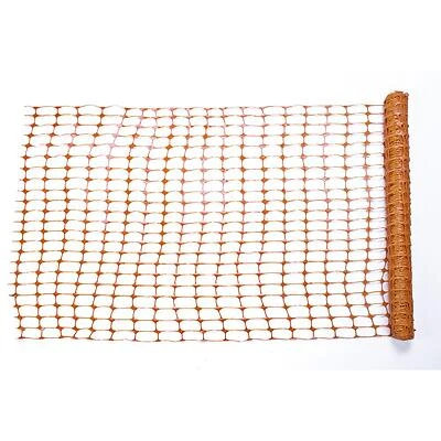 4 Ft. X 50 Ft. Lightweight Orange Safety Barrier Fence For Construction And Crowd Control