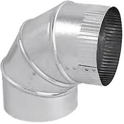 3 In. 26 Gauge Galvanized Adjustable Stove Pipe Elbow Model 3-26-302