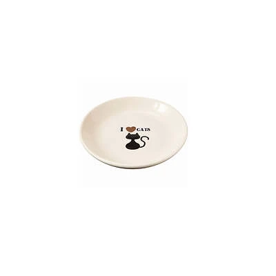 I Love Cats' Cat Saucer Bowl, 5 In.