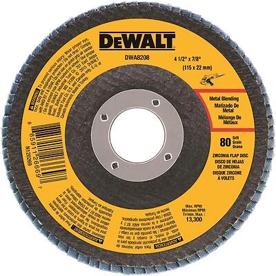 4-1/2 In. Zirconia Type 29 Flap Disc 80 Grit 5/8-11 Arbor
