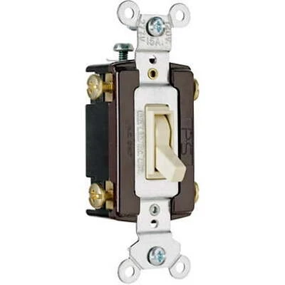 Trademaster Grounding Toggle Switch, Ivory - Reliable Electrical Control