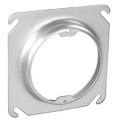 Southwire 52C3-5/8-UPC Square Raised Box Cover, 4 x 4 In., Steel