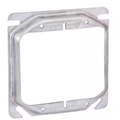 Southwire 52C18-5/8-UPC 2-Device Combination Square Raised Cover, 4 x 4 In., Steel