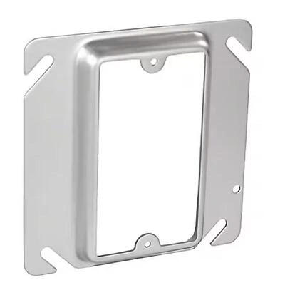 Southwire 1-Device Square Raised Cover, 4 x 4 In., Steel
