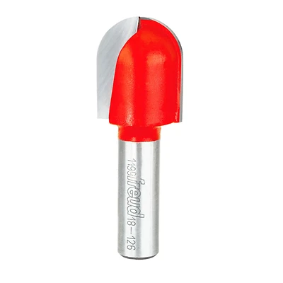 Freud 1 In. Diameter X 1/2 In. Shank X 2-13/16 In. Length Carbide Round Nose Router Bit