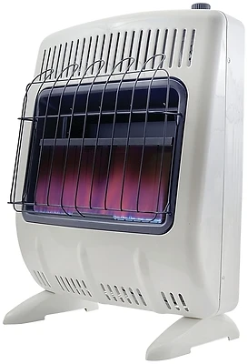 20,000 Btu Natural Gas Vent-free Blue Flame Heater With Thermostat And Mounting Brackets
