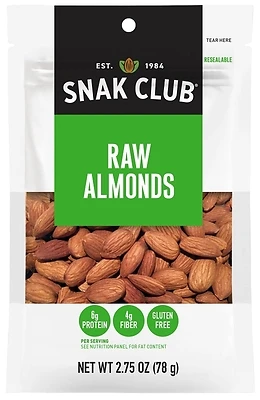 Raw Almonds, 2.75 Oz - High-quality Protein Snack