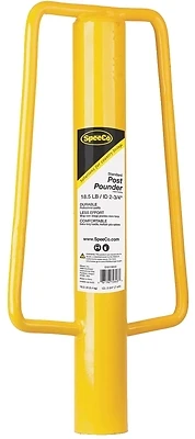 Speeco S16110510 T-Post Pounder, Heavy Duty Metal, 18.5 Lb, Yellow