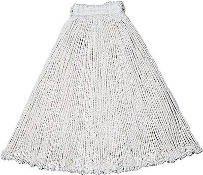 20 Oz. Cut-end Cotton Wet Mop Head With 1 In. Headband, White