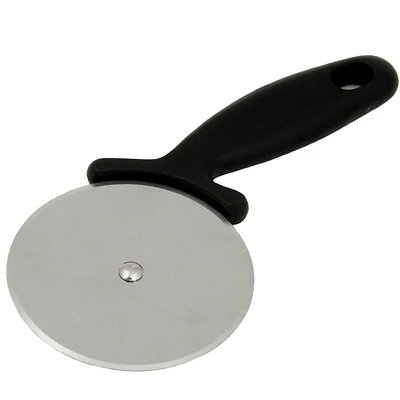 Chef Craft 21370 Pizza Cutter, Stainless Steel Blade, Black Handle, 4 In.