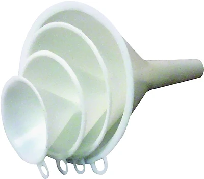 Chef Craft 20493 Plastic Funnel Set, 2 to 5 In. Diameter, 4 Piece