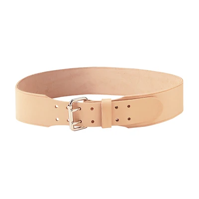 Clc Leather Work Belt 35-40 In. Tan Tapered Design With Double-tongue Roller Buckle
