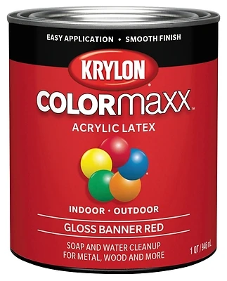 Gloss Colormaxx Banner Red 32-fl Oz Latex Enamel Interior/exterior Paint