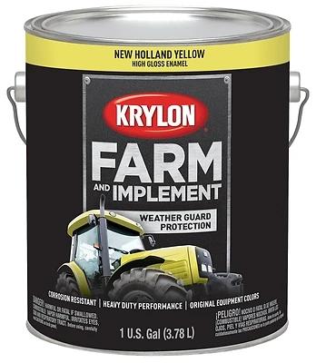New Holland Yellow Paint - 1 Gallon Durable Finish For Farm Equipment