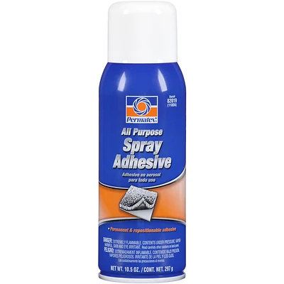 All Purpose Liquid Spray Adhesive 10.5 Oz. - Clear, Pressure Sensitive Formula