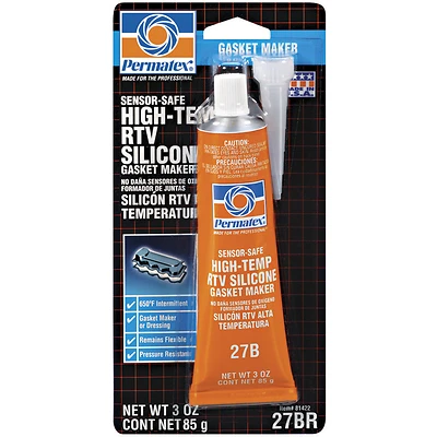 Permatex 81422 Sensor-Safe Type-1 RTV Silicone Gasket Maker, 3 Oz. Tube