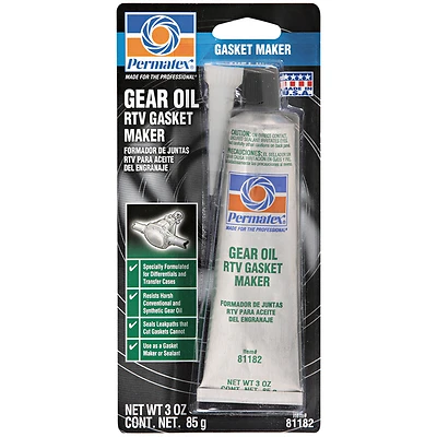 Permatex 81182 Gear Oil Gasket Maker, 3 oz Tube