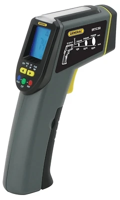 General IRTC50 Infrared Thermometer, -40 to 428°F, LCD Display
