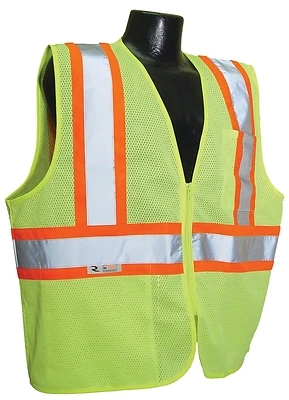 Sv22-2zgm-xl Economy Class 2 Safety Vest With Contrast Trim - Extra Large