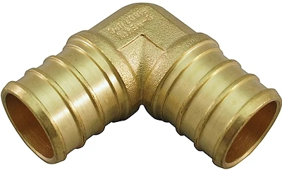Apollo APXE3410PK Brass PEX Barb 90° Elbow, 3/4 In, 10-Pack