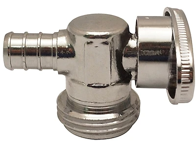 Pex 1/2 In. Pex X 3/4 In. Machine Hose Thread Angle Stop Valve