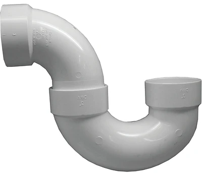 3 Inch Schedule 40 Pvc Dwv P-trap With Hub Connection